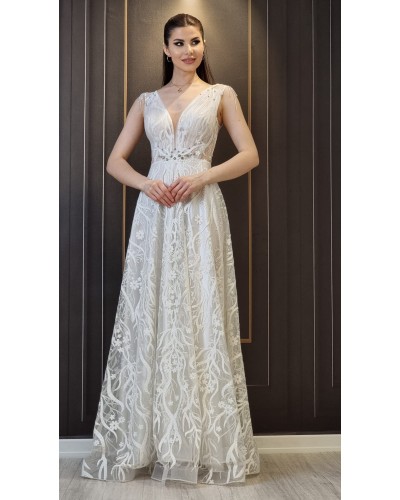 ROCHII MIREASA, ROCHIE ALBA LUNGA, ROCHII CUNUNIE CIVILA, ROCHIE ALBA CU CORSET