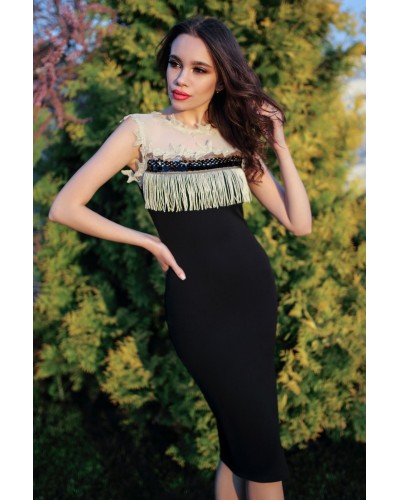 ROCHIE NEAGRA MULATA CU FRANJURI