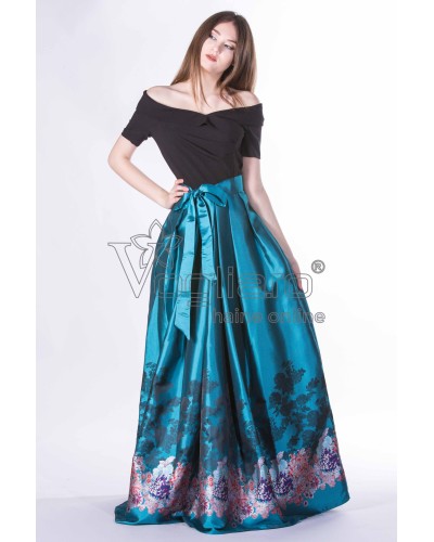ROCHIE ARTISTA DE OCAZIE CU IMPRIMEU FLORAL
