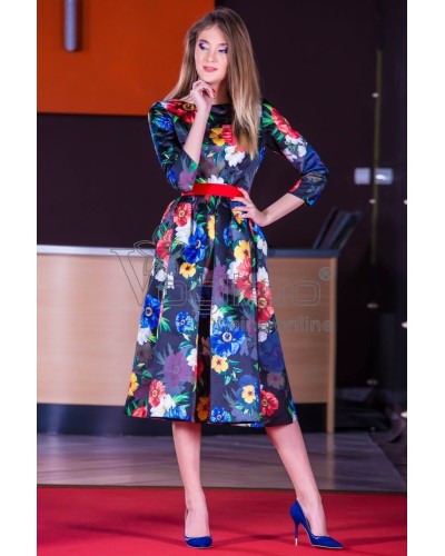 ROCHIE SCURTA IMPRIMEU FLORAL ATENA