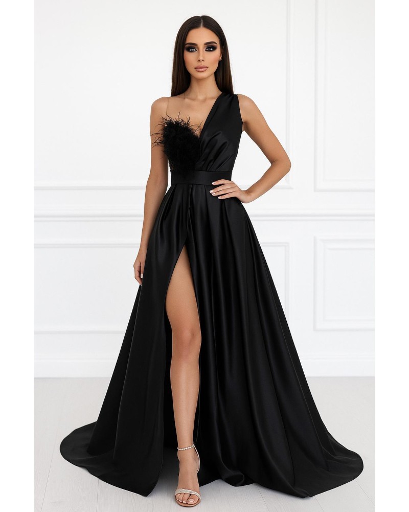 rochie lunga de ocazie neagra, rochie de nasa, rochie soacra, rochie bal , rochie banchet