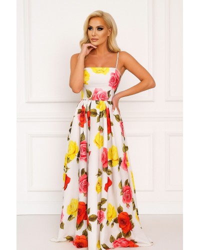 ROCHII DE OCAZIE, ROCHIE DE SEARA, ROCHIE LUNGA DE SEARA, ROCHIE CU IMPRIMEU FLORAL, ROCHIE NASA