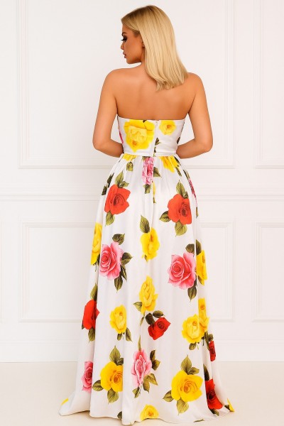 ROCHII DE OCAZIE, ROCHIE DE SEARA, ROCHIE LUNGA DE SEARA, ROCHIE CU IMPRIMEU FLORAL, ROCHIE NASA