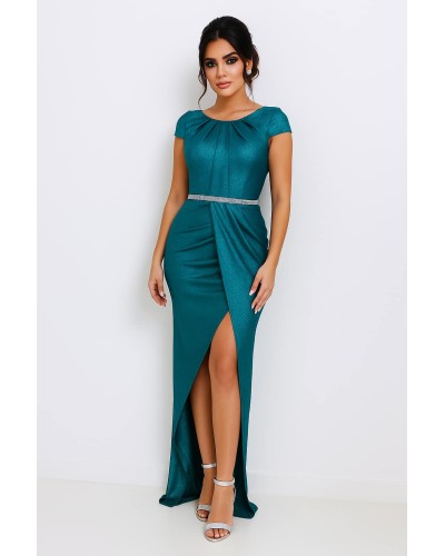 rochie de ocazie, rochie de nasa, rochie de seara, rochie leeganta turqoise