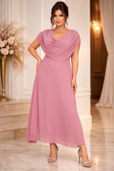 ROCHIE DE SEARA DIN VOAL MARIMI MARI, ROCHIE PLUS SIZE LUNGA ELEGANTA, ROCHIE DIN VOAL ROSE NUNTA SOACRA ,NASA