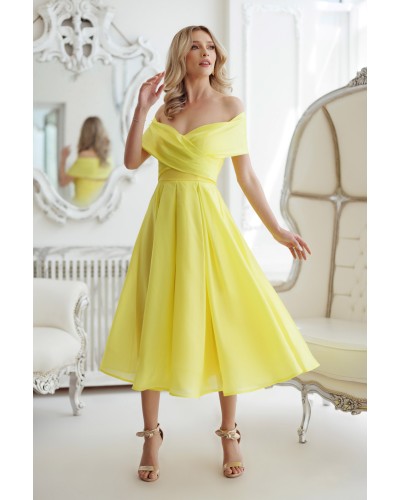 ROCHIE DE OCAZIE TREI SFERTURI, ROCHIE GALBENA ELEGANTA, ROCHIE NUNTA, ROCHIE NASA , ROCHIE MAJORAT