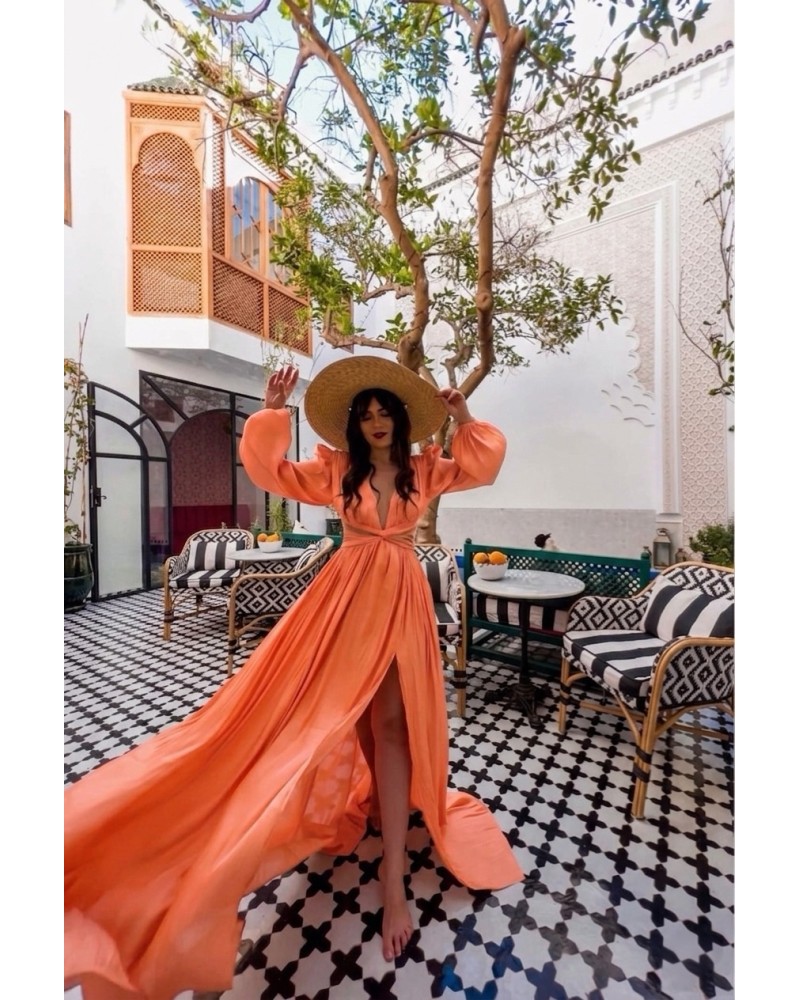 ROCHIE DE NASA LUNGA, ROCHIE PORTOCALIE DE OCAZIE, ROCHIE DIN ORGANZA SEXY, ROCHIE NUNTA, ROCHIE MAJORAT , ROCHIE BOTEZ