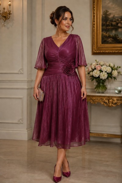 ROCHIE ELEGANTA DE OCAZIE DIN MATASE,ROCHIE BURGUNDY DE SOACRA MARIMI MARI, ROCHIE DE NASA SCURTA CU MANECI