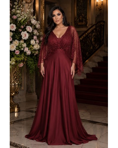 ROCHIE LUNGA BORDO DE SOACRA , ROCHIE MARIMI MARI ELEGANTA, ROCHIE DIN DANTELA DE NASA, ROCHIE MARIMI MARI LUNGA