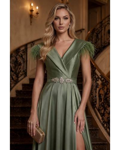 ROCHII DE OCAZIE LUNGI, ROCHIE DE NASA LUNGA VERDE, ROCHIE DE SOACRA ELEGANTA, ROCHIE OCAZIE, ROCHIE NUNTA