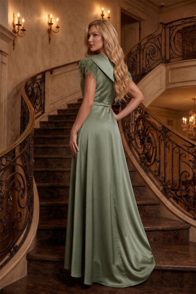 ROCHII DE OCAZIE LUNGI, ROCHIE DE NASA LUNGA VERDE, ROCHIE DE SOACRA ELEGANTA, ROCHIE OCAZIE, ROCHIE NUNTA
