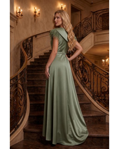 ROCHII DE OCAZIE LUNGI, ROCHIE DE NASA LUNGA VERDE, ROCHIE DE SOACRA ELEGANTA, ROCHIE OCAZIE, ROCHIE NUNTA
