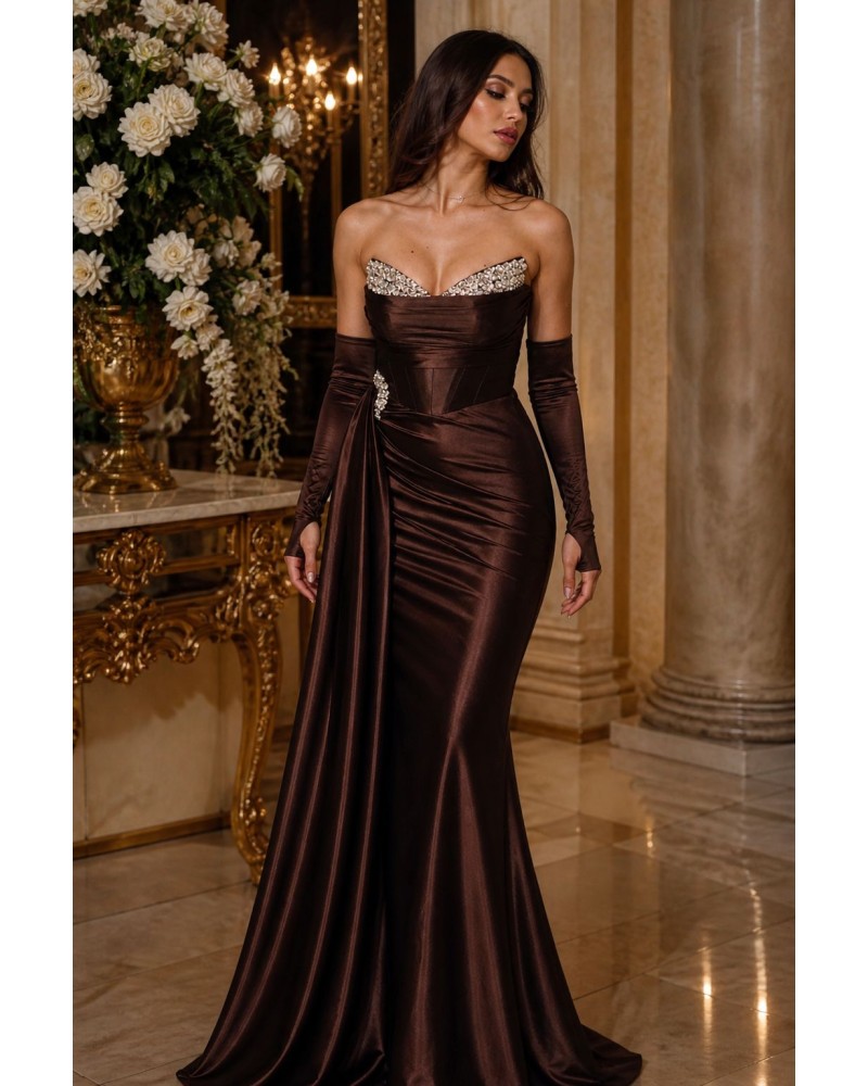 ROCHIE LUNGA DE NASA MARO, ROCHIE DE LUX BANCHET/ MAJORAT, ROCHIE DE BAL, ROCHIE LUNGA DIN SATIN MARO