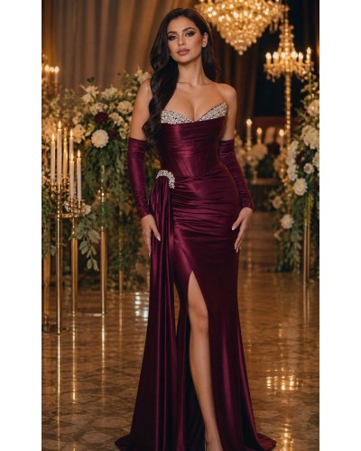 rochie lunga de ocazie, rochie de nasa sirena, rochie bal/banchet/majorat, rochie lunga eleganta nunta