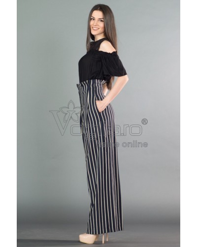 PANTALONI BLEUMARIN EVAZATI CU DUNGI