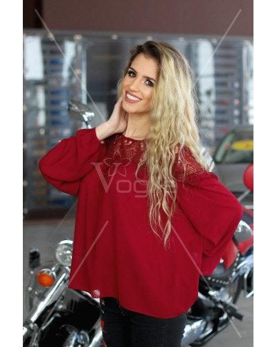 BLUZA DAMA ELEGANTA BORDO VB180