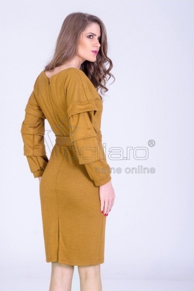 ROCHIE CASUAL MUSTAR  DIN TRICOT ELASTIC