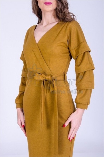 ROCHIE CASUAL MUSTAR  DIN TRICOT ELASTIC