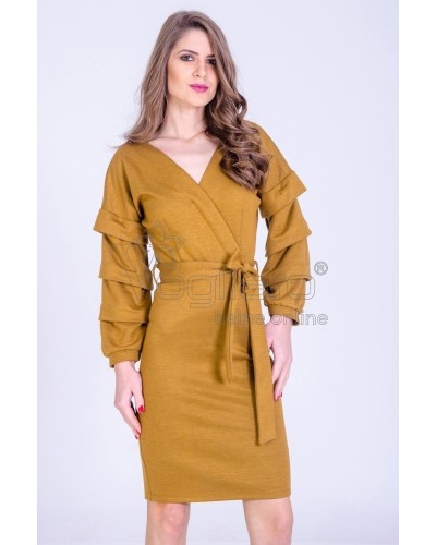 ROCHIE CASUAL MUSTAR  DIN TRICOT ELASTIC