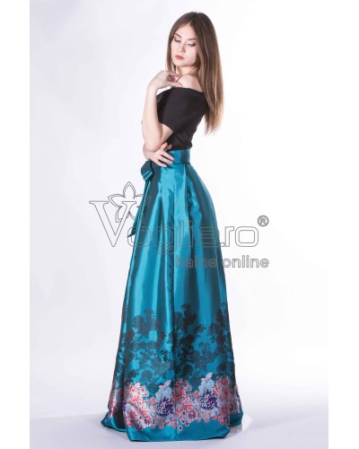 ROCHIE ARTISTA DE OCAZIE CU IMPRIMEU FLORAL