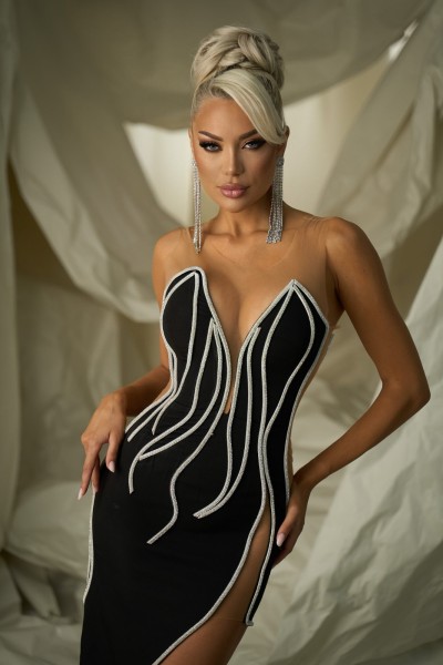 rochii elegante, rochie sexy, rochie neagra pe corp, rochie nasa, rochie transparenta