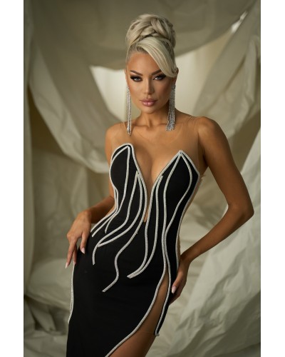 rochii elegante, rochie sexy, rochie neagra pe corp, rochie nasa, rochie transparenta